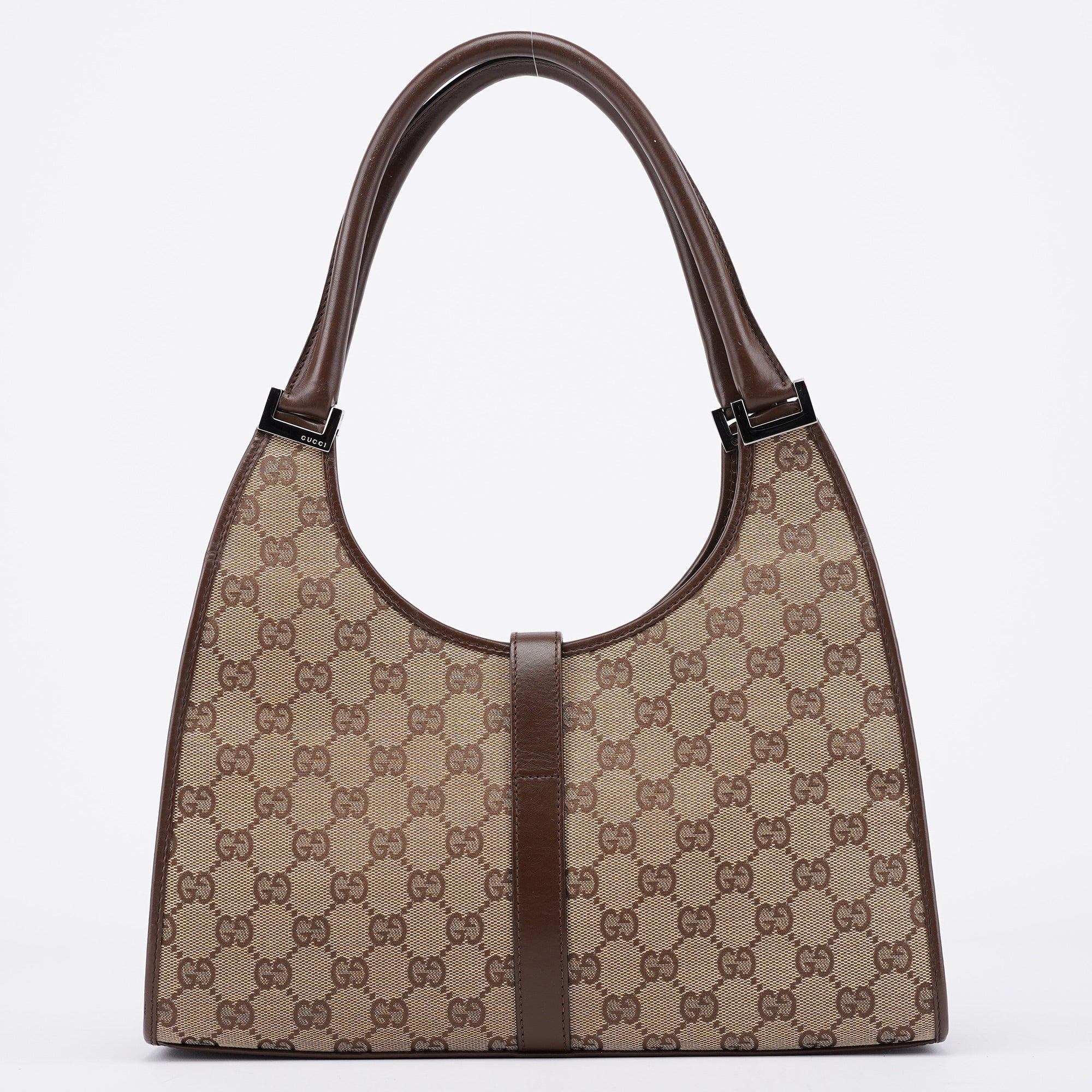 Beige Brown GG Jackie Shoulder Bag