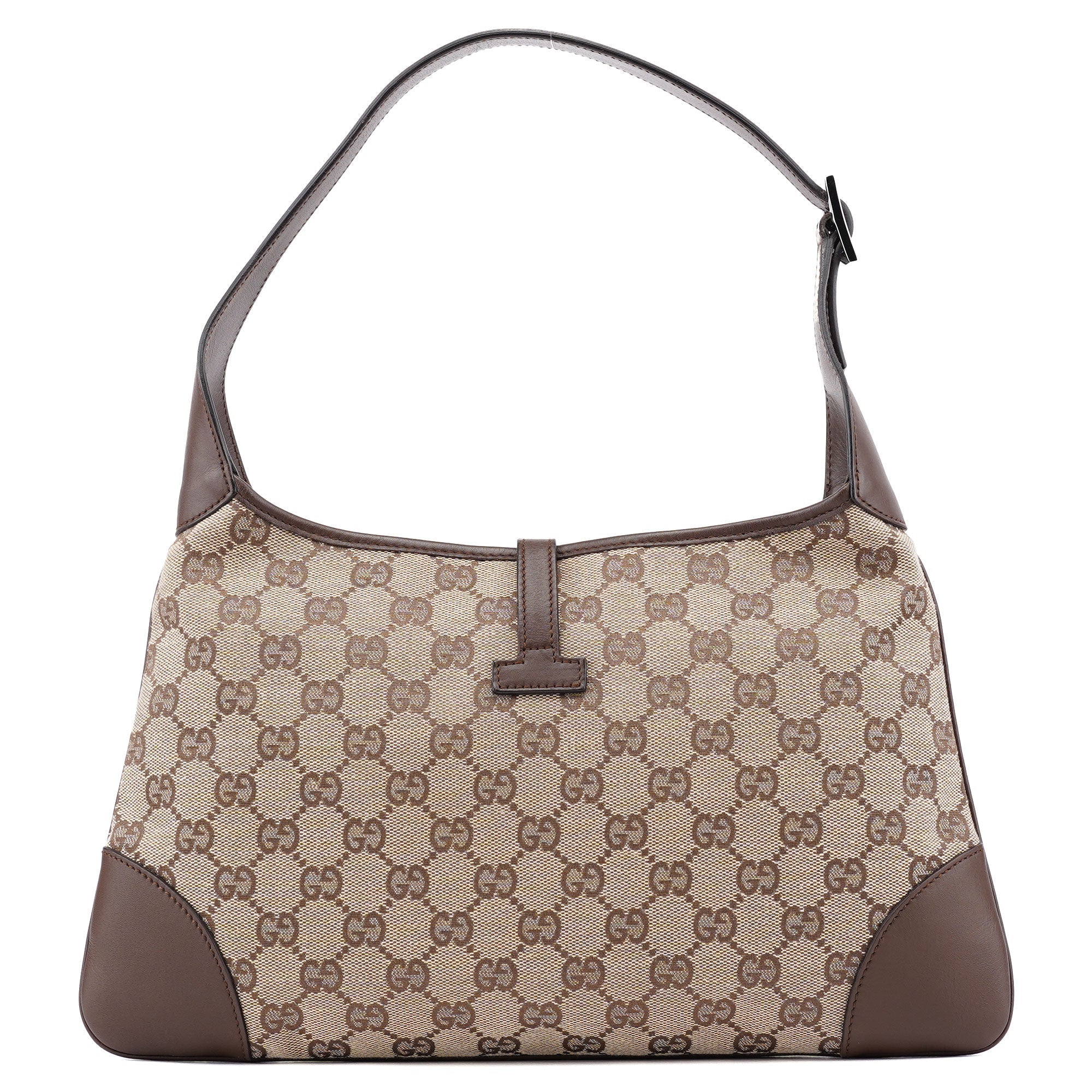 Beige Brown GG Jackie Shoulder Bag