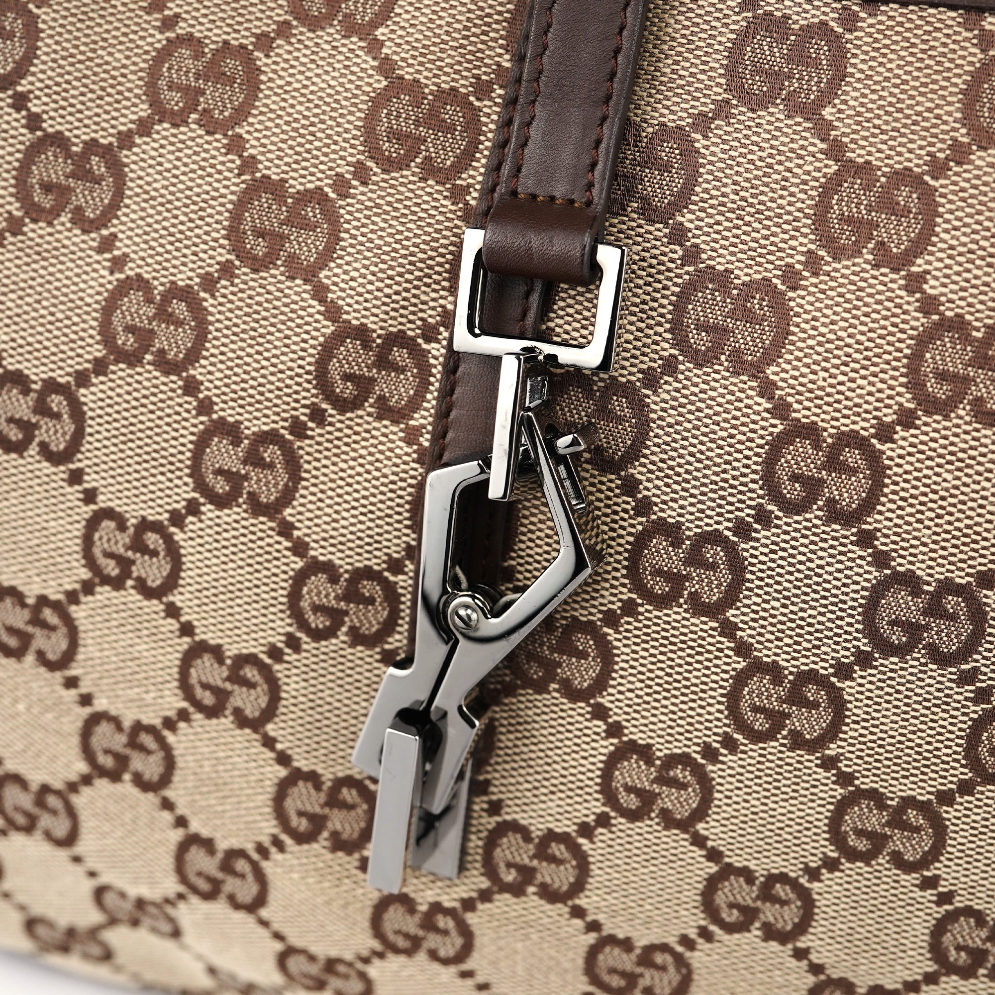 Beige Brown GG Jackie Shoulder Bag