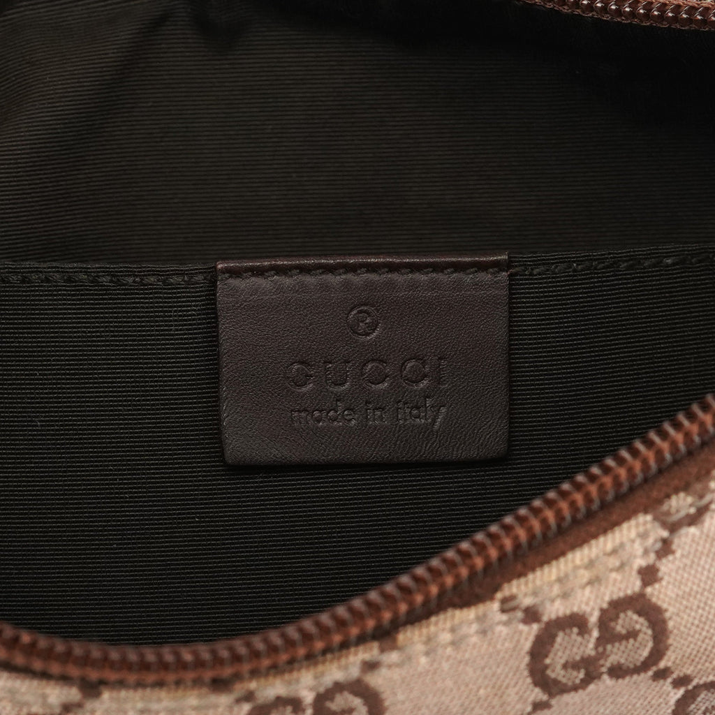 Beige Brown GG Shoulder Bag