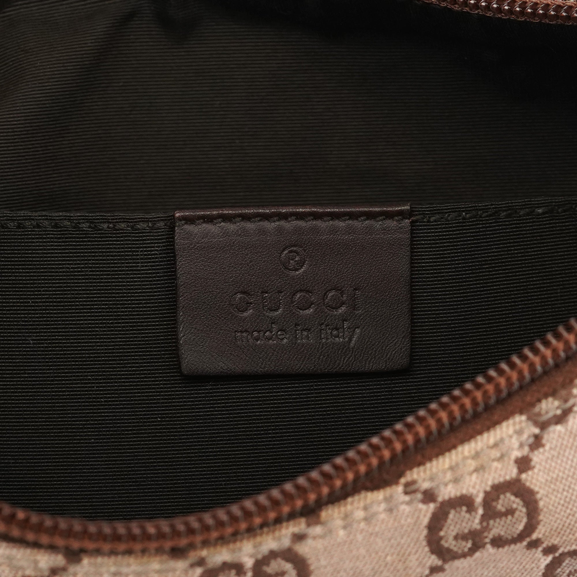 Beige Brown GG Shoulder Bag