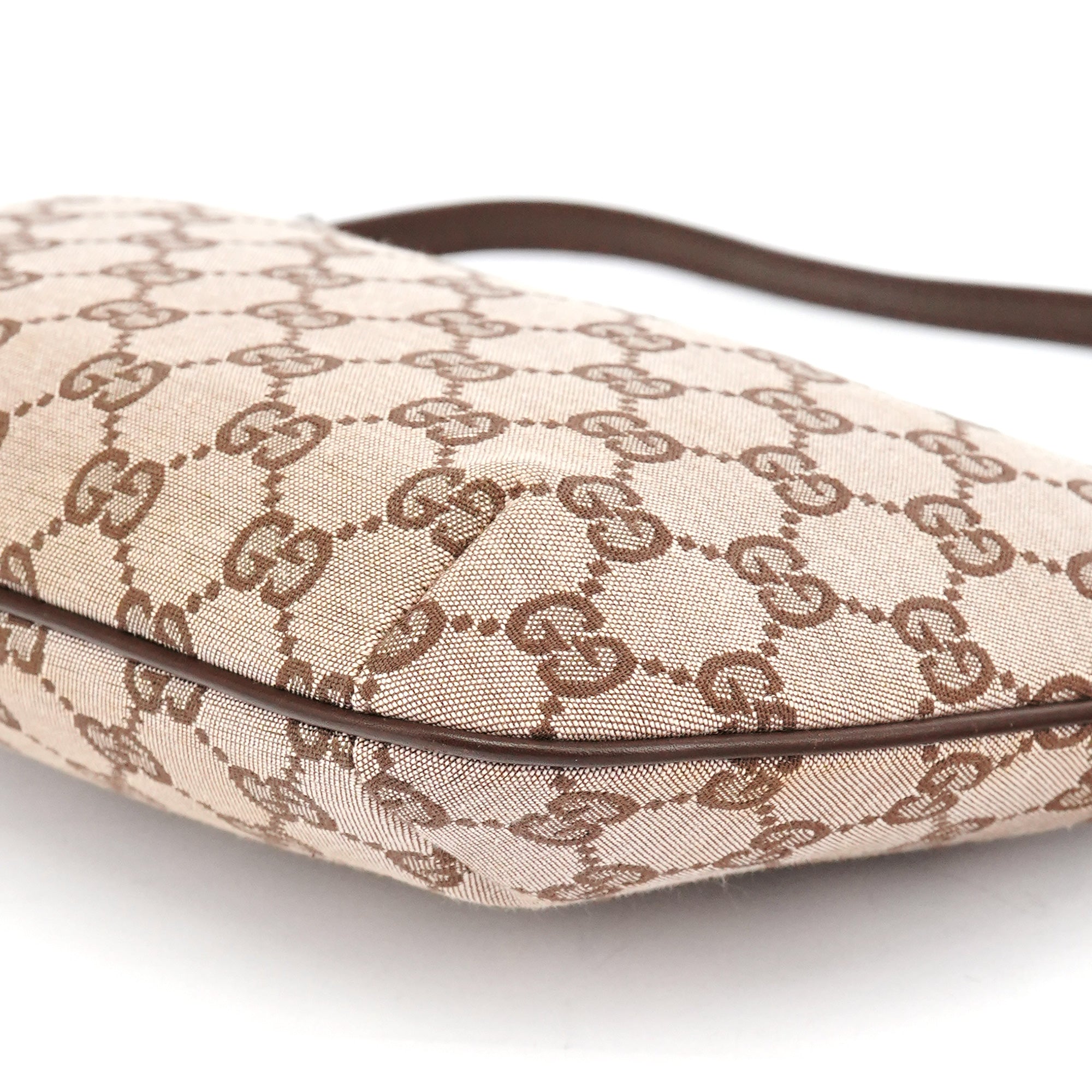 Beige Brown GG Shoulder Bag
