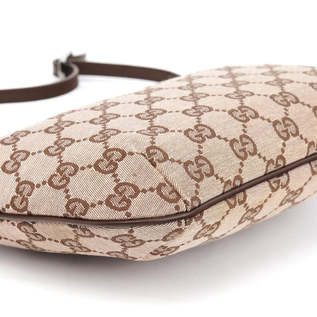 Beige Brown GG Shoulder Bag