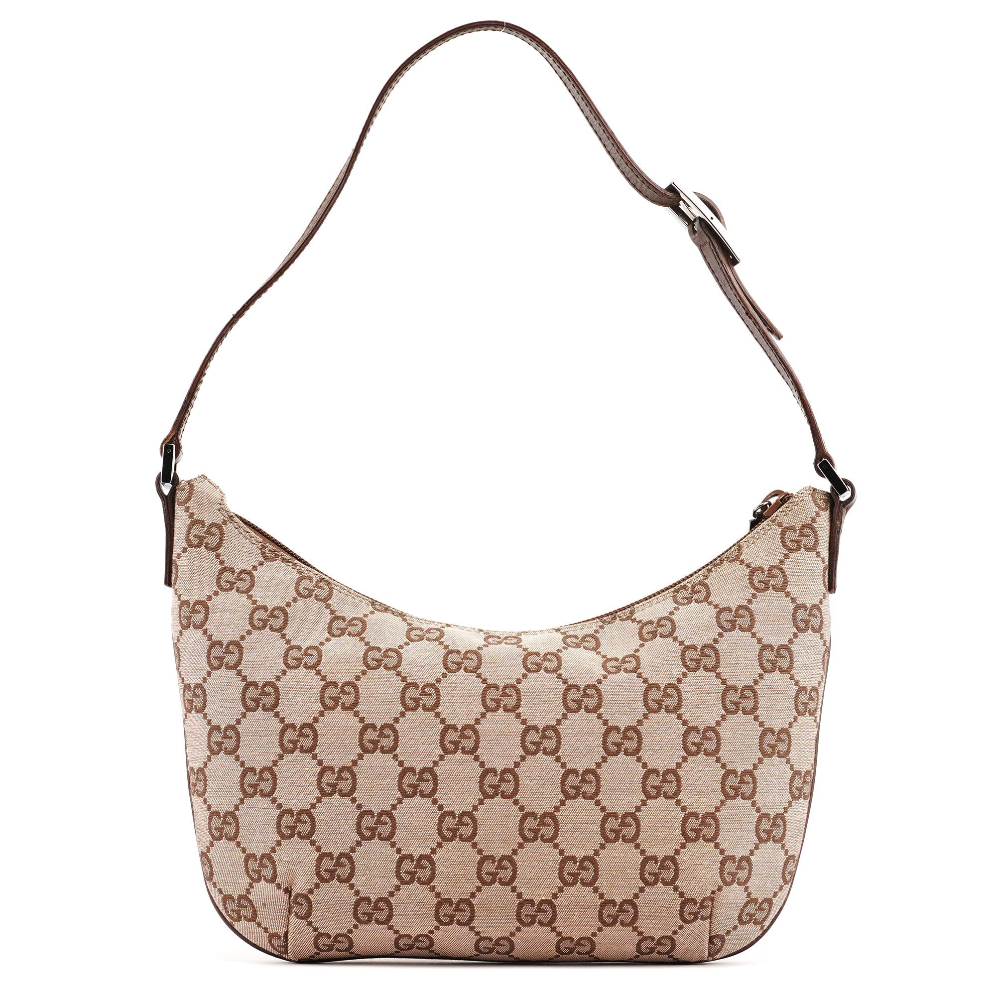 Beige Brown GG Shoulder Bag