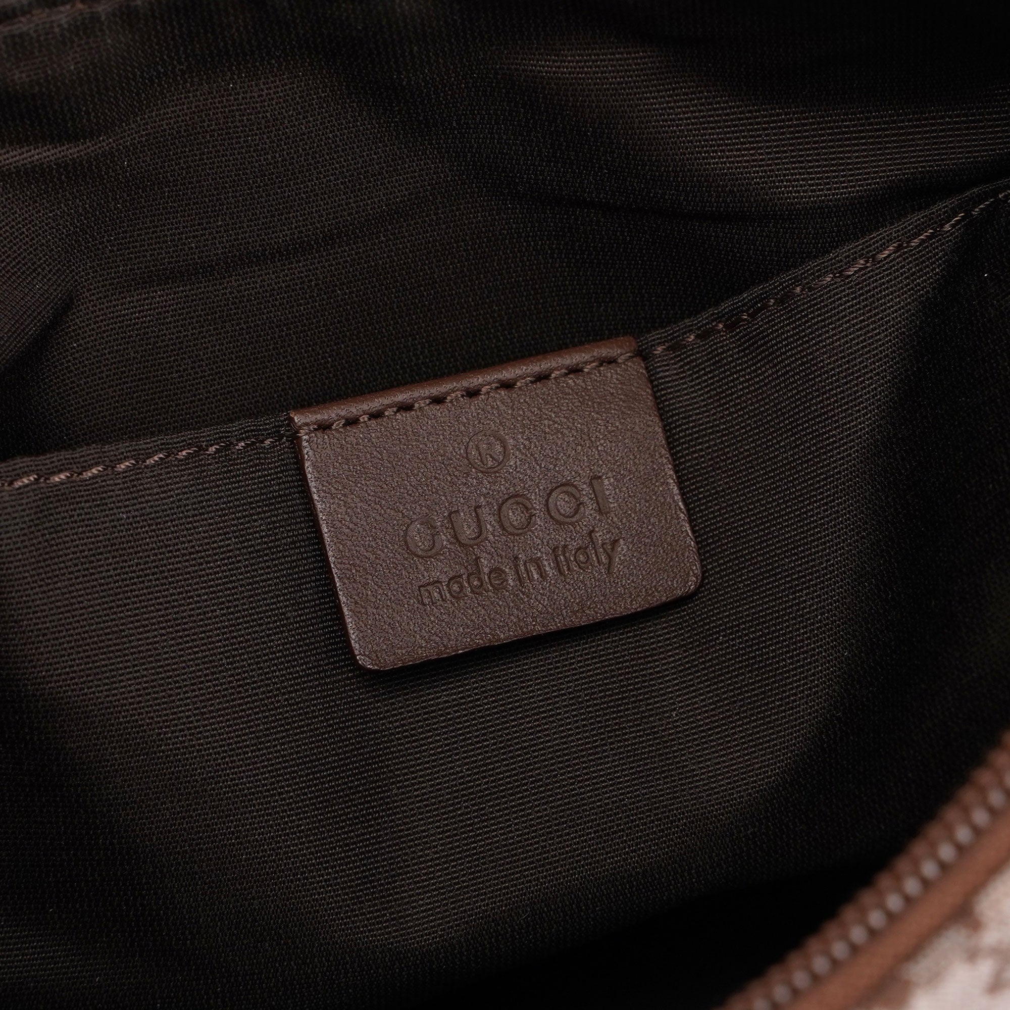 Beige Brown GG Shoulder Bag