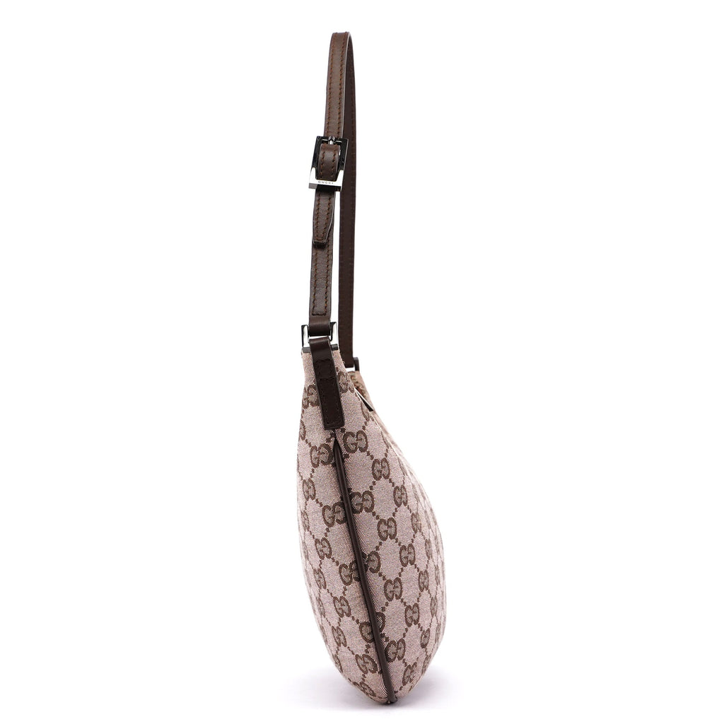 Beige Brown GG Shoulder Bag