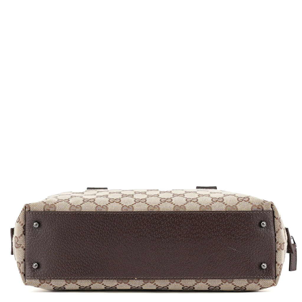 Beige Brown GG Tote Bag
