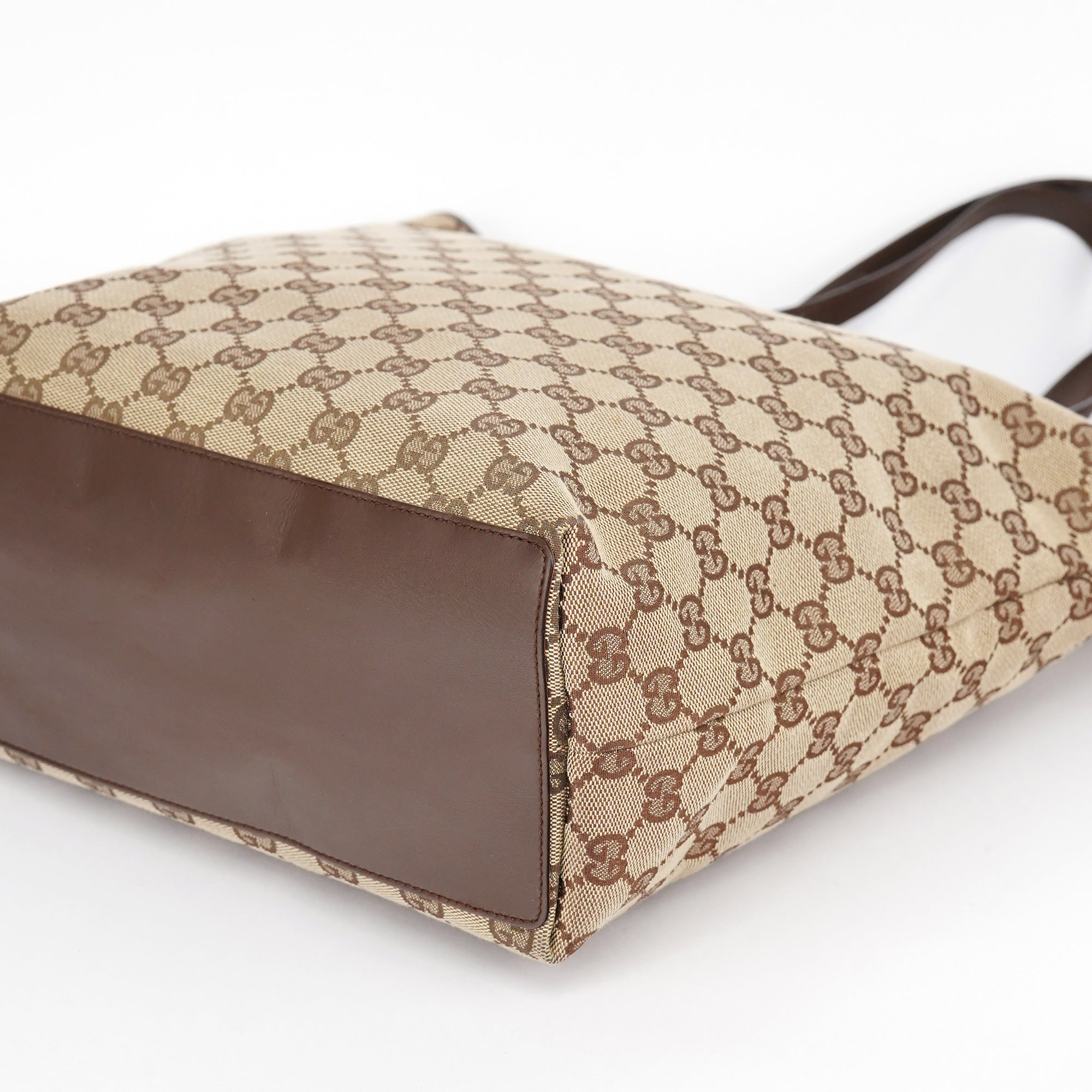 Beige Brown GG Tote Bag