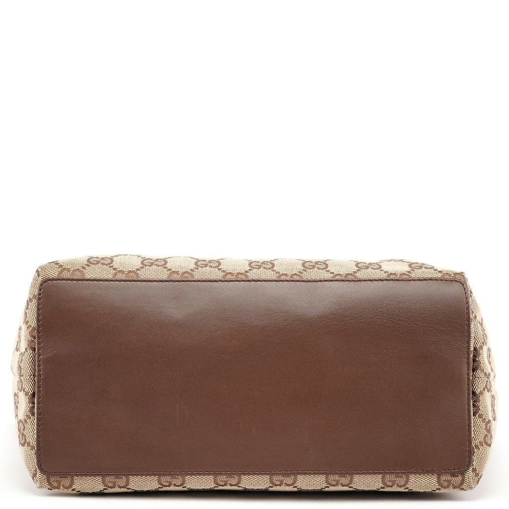 Beige Brown GG Tote Bag