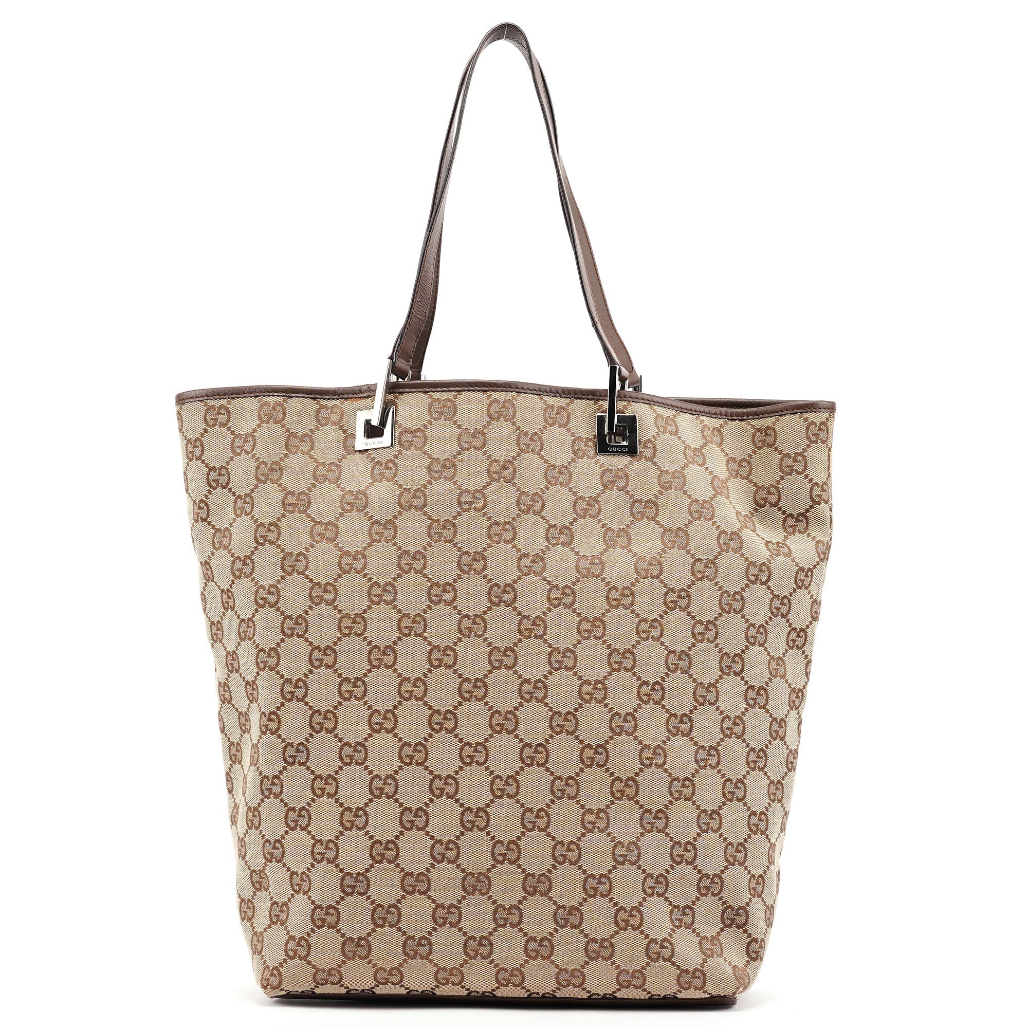 Beige Brown GG Tote Bag