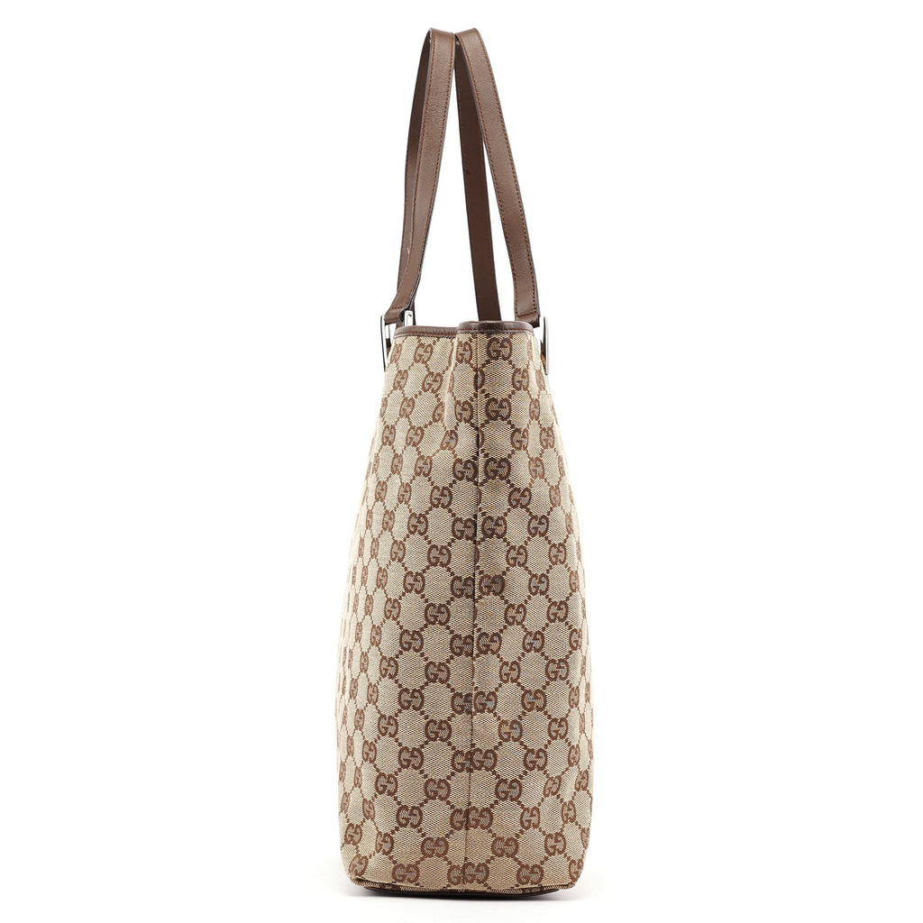 Beige Brown GG Tote Bag