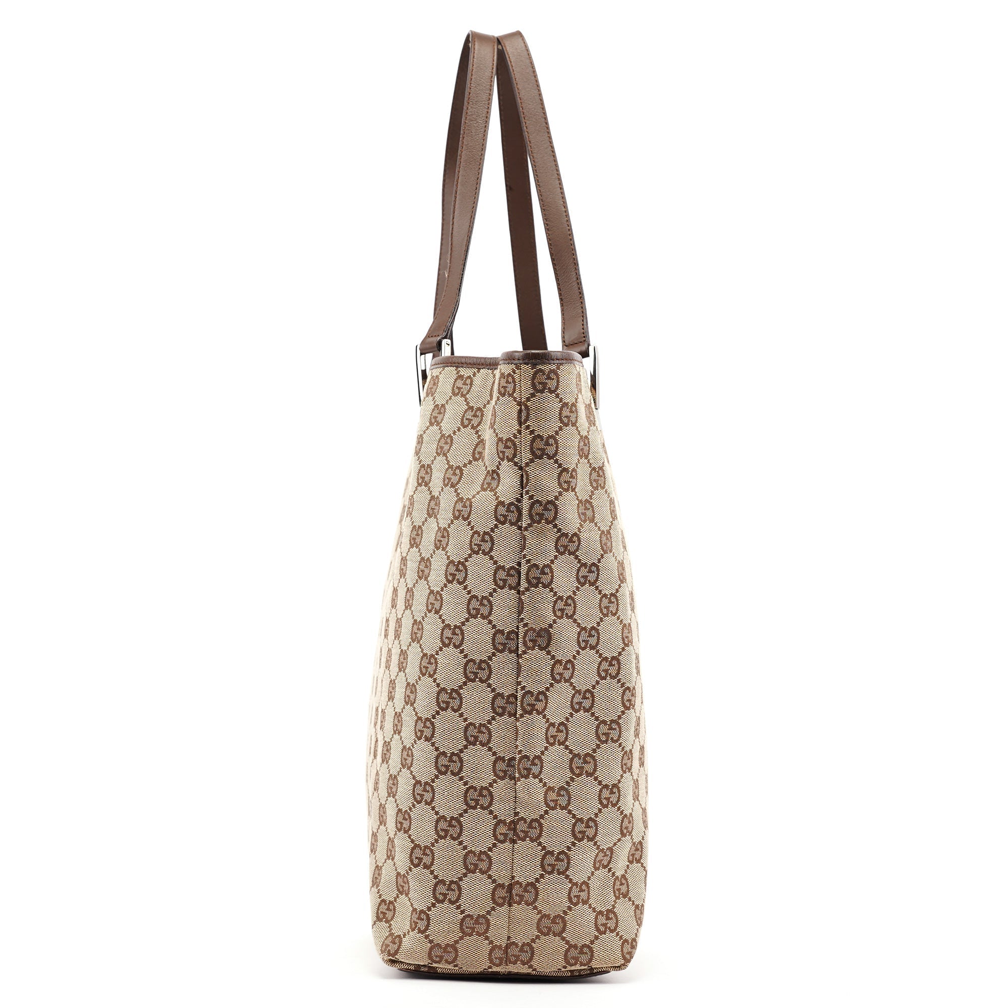 Beige Brown GG Tote Bag