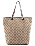 Beige Brown GG Tote Bag