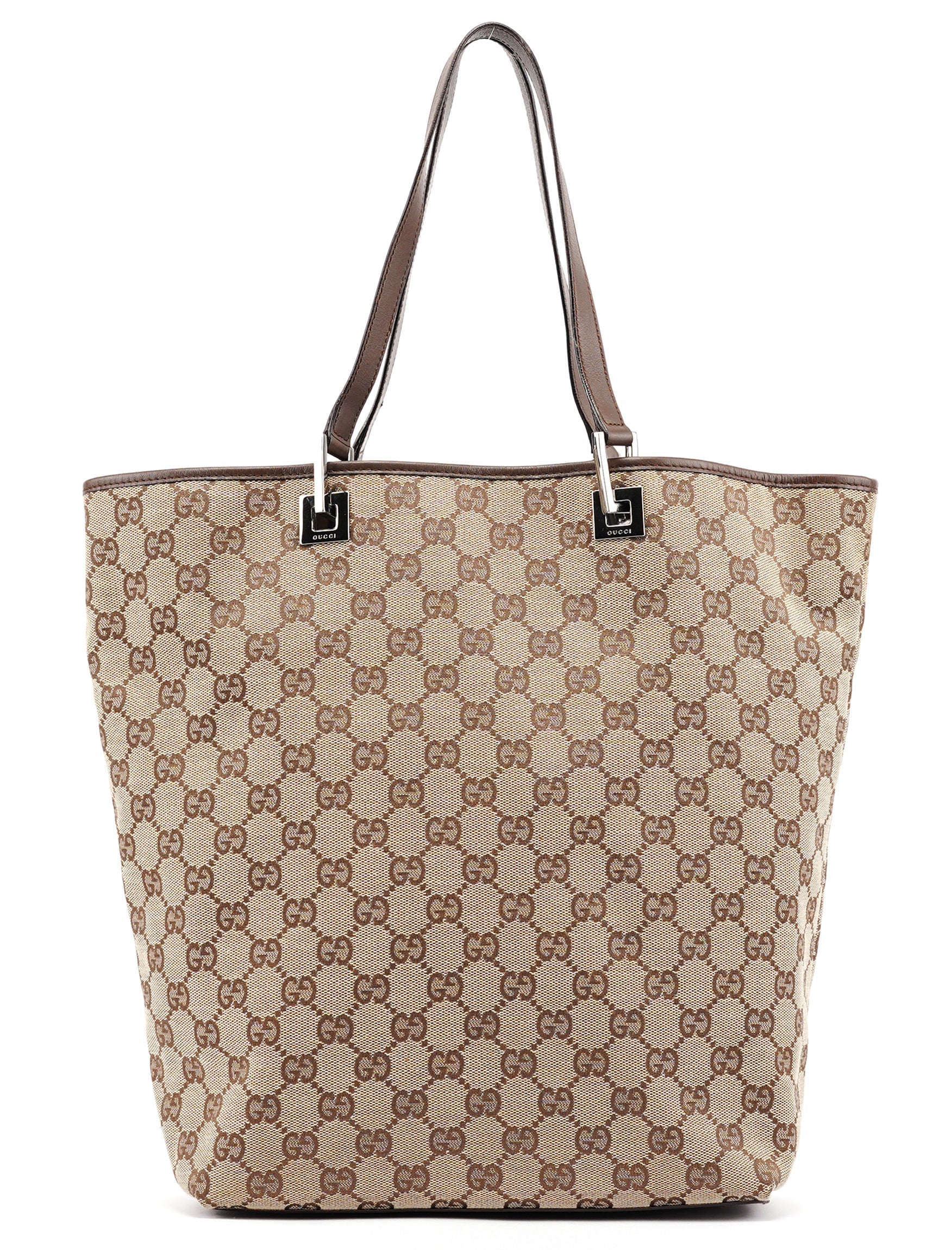 Beige Brown GG Tote Bag