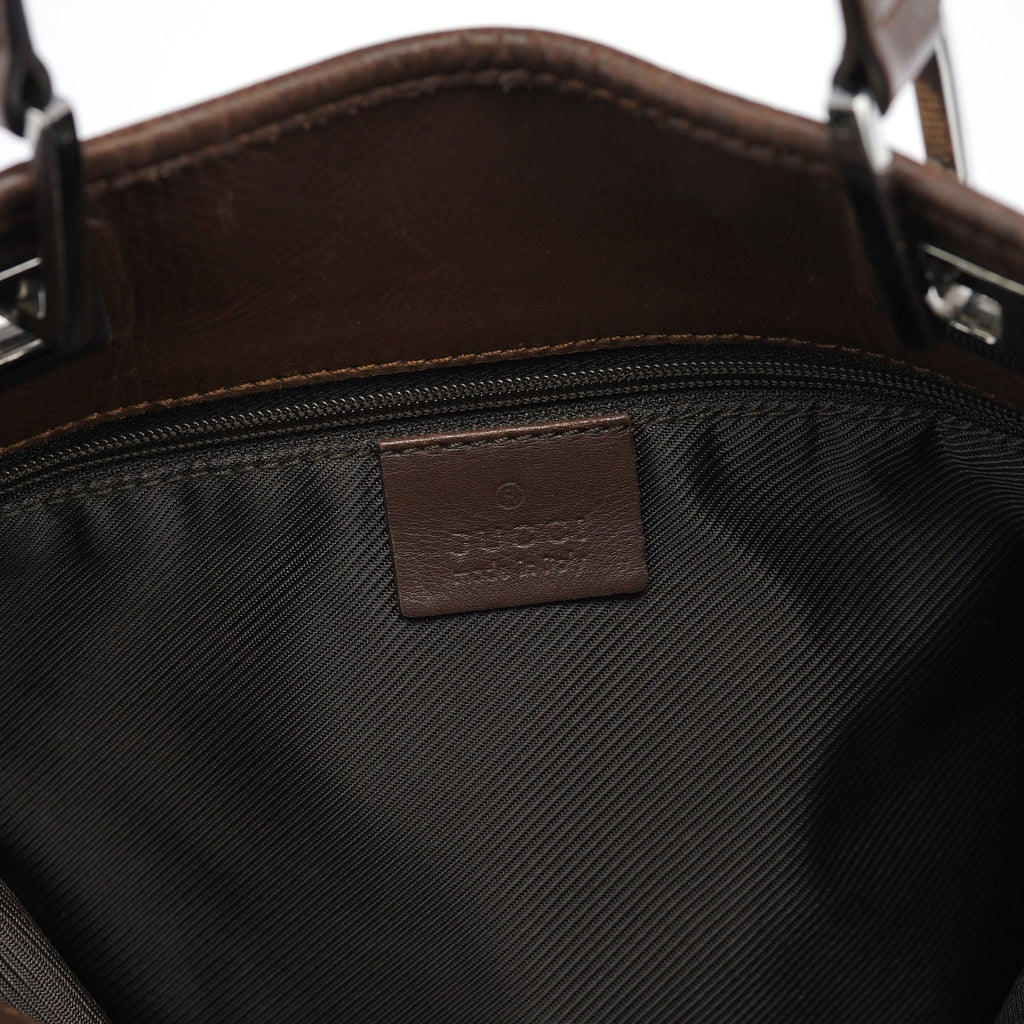 Beige Brown GG Tote Bag