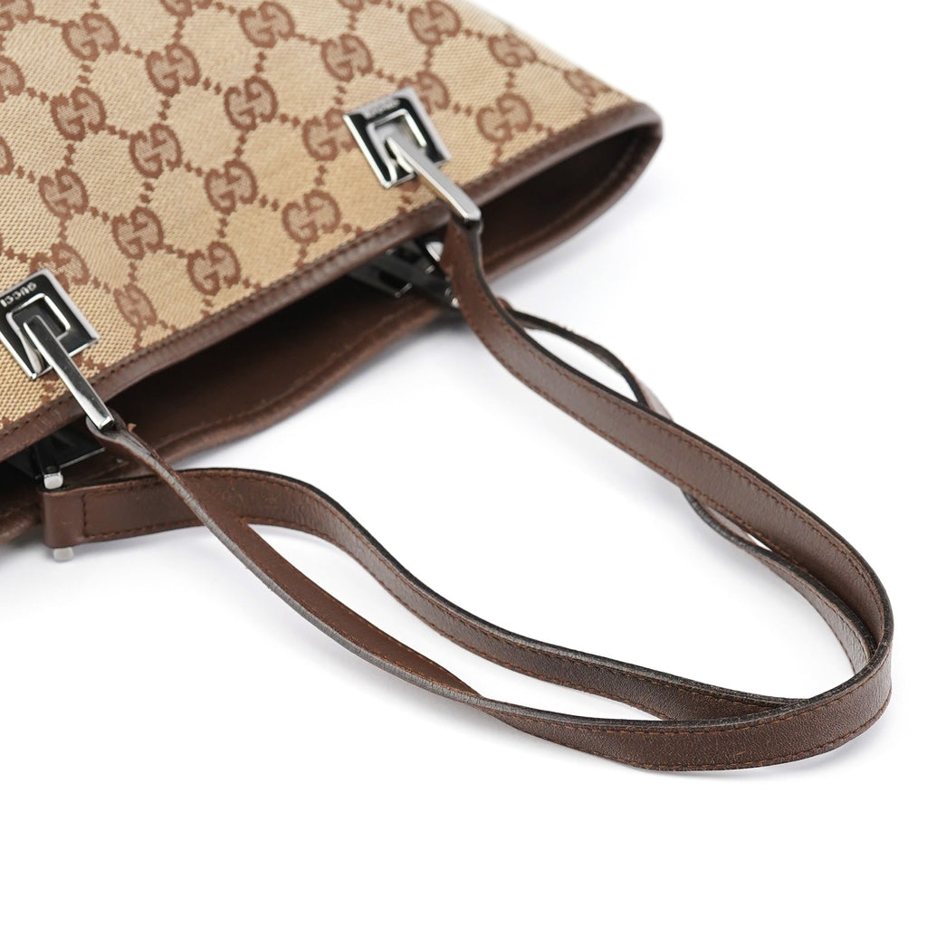 Beige Brown GG Tote Bag