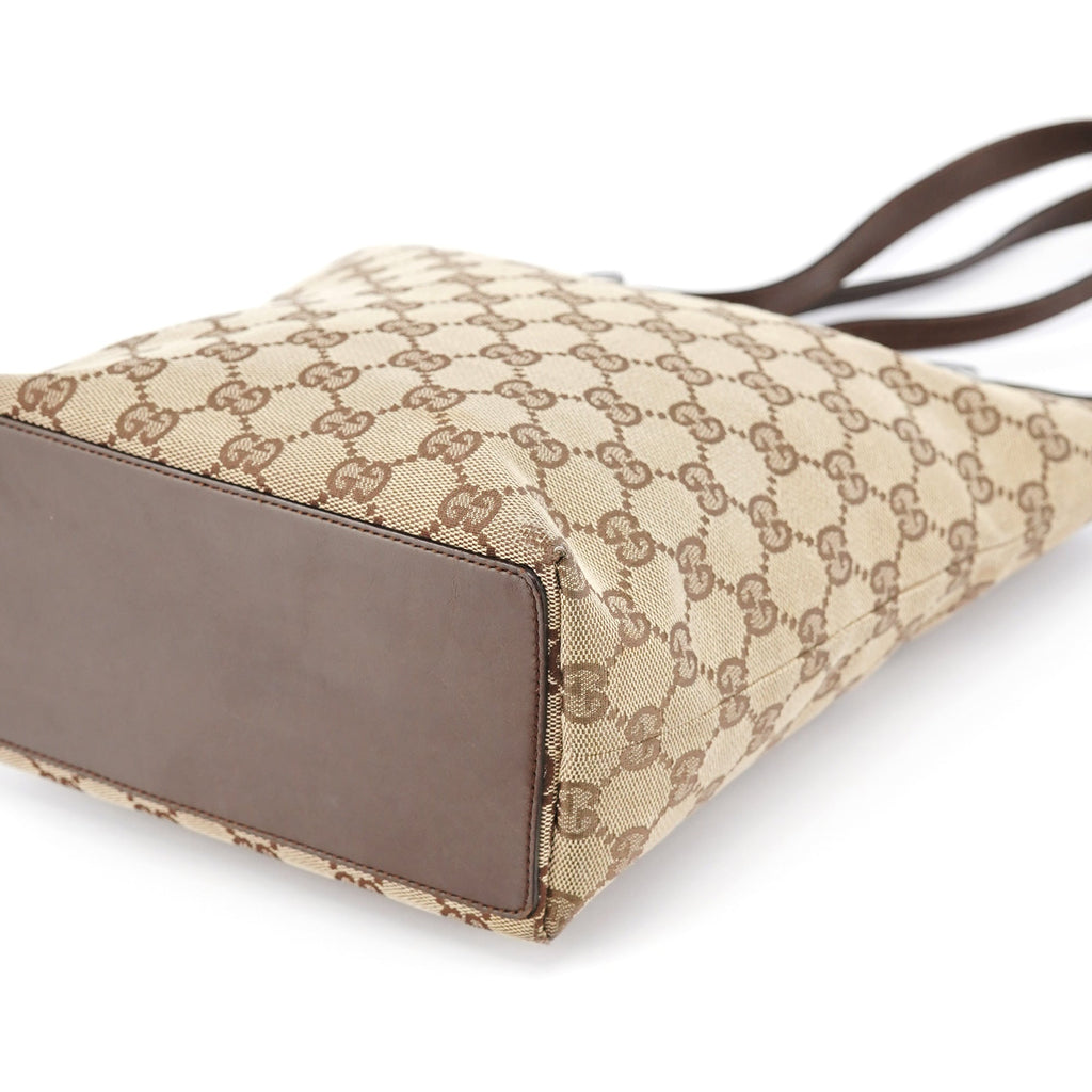 Beige Brown GG Tote Bag