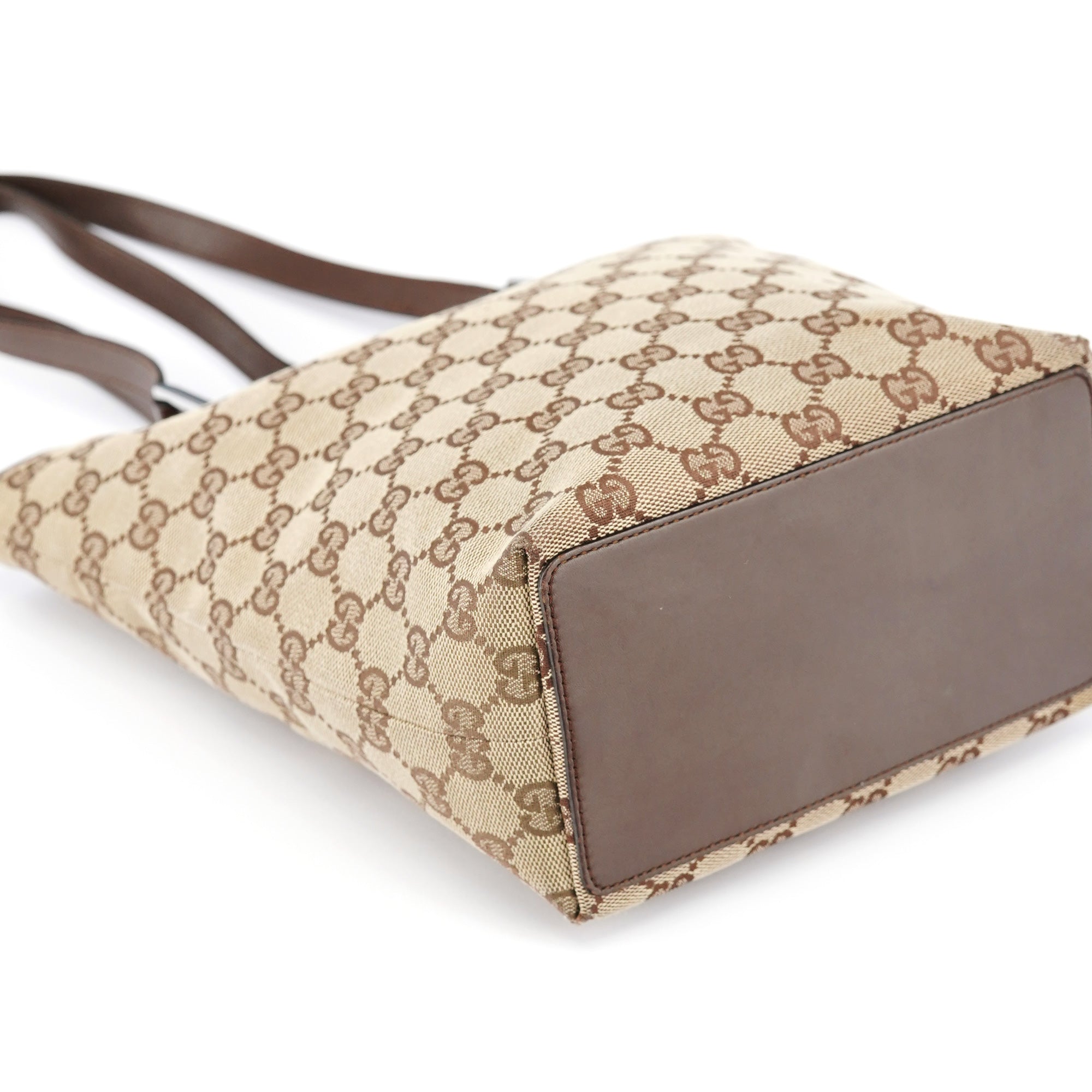 Beige Brown GG Tote Bag