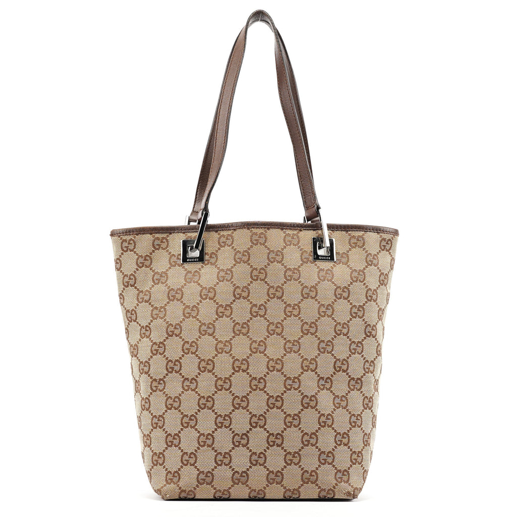 Beige Brown GG Tote Bag