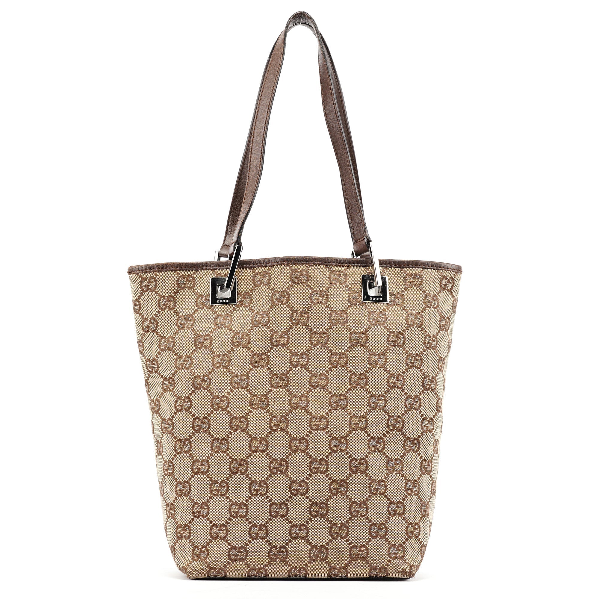 Beige Brown GG Tote Bag