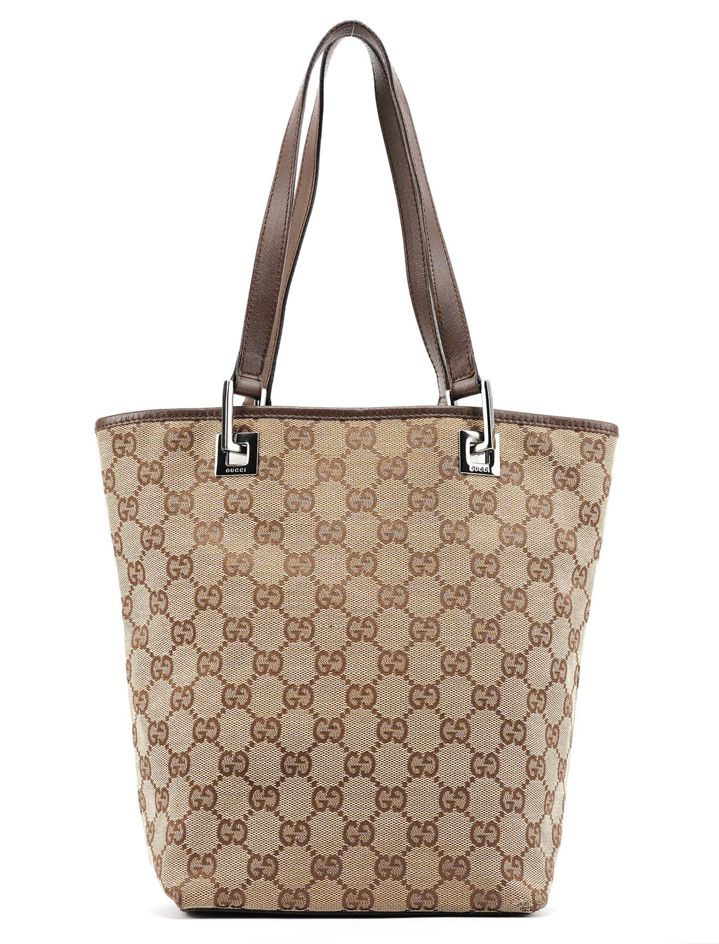 Beige Brown GG Tote Bag