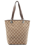 Beige Brown GG Tote Bag