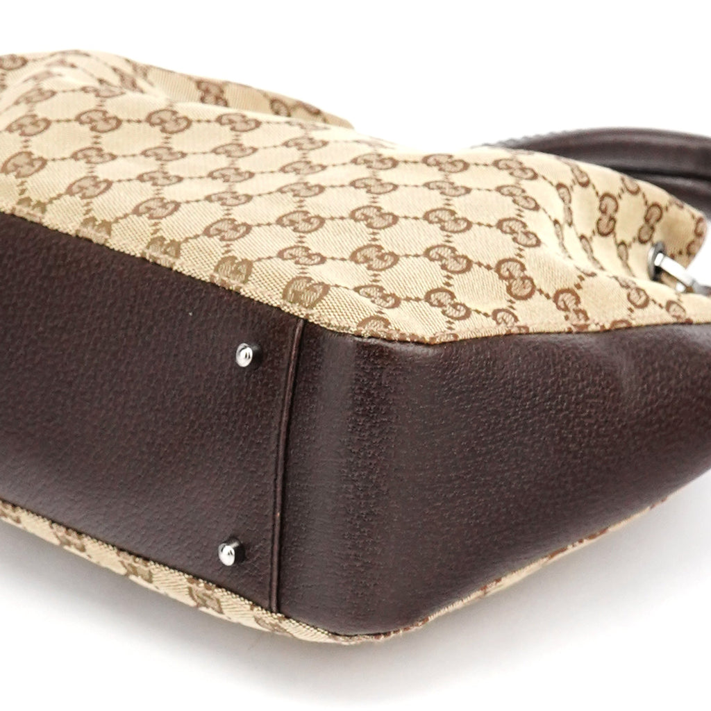 Beige Brown GG Tote Bag