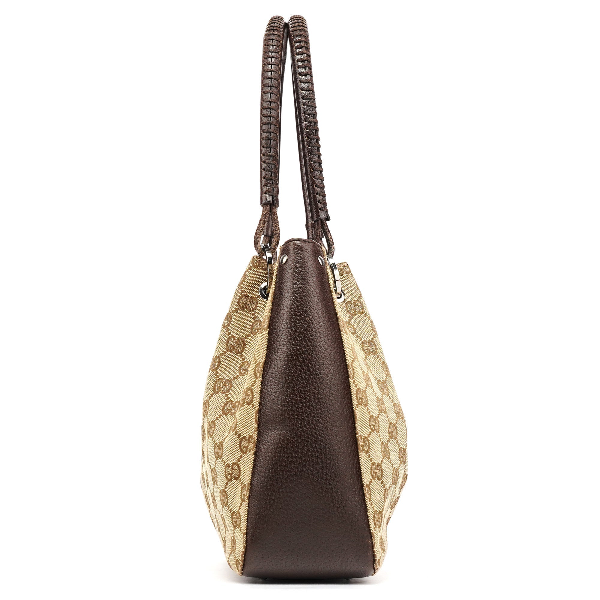 Beige Brown GG Tote Bag