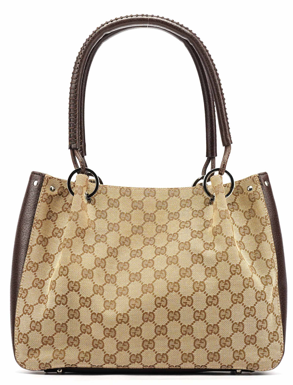 Beige Brown GG Tote Bag