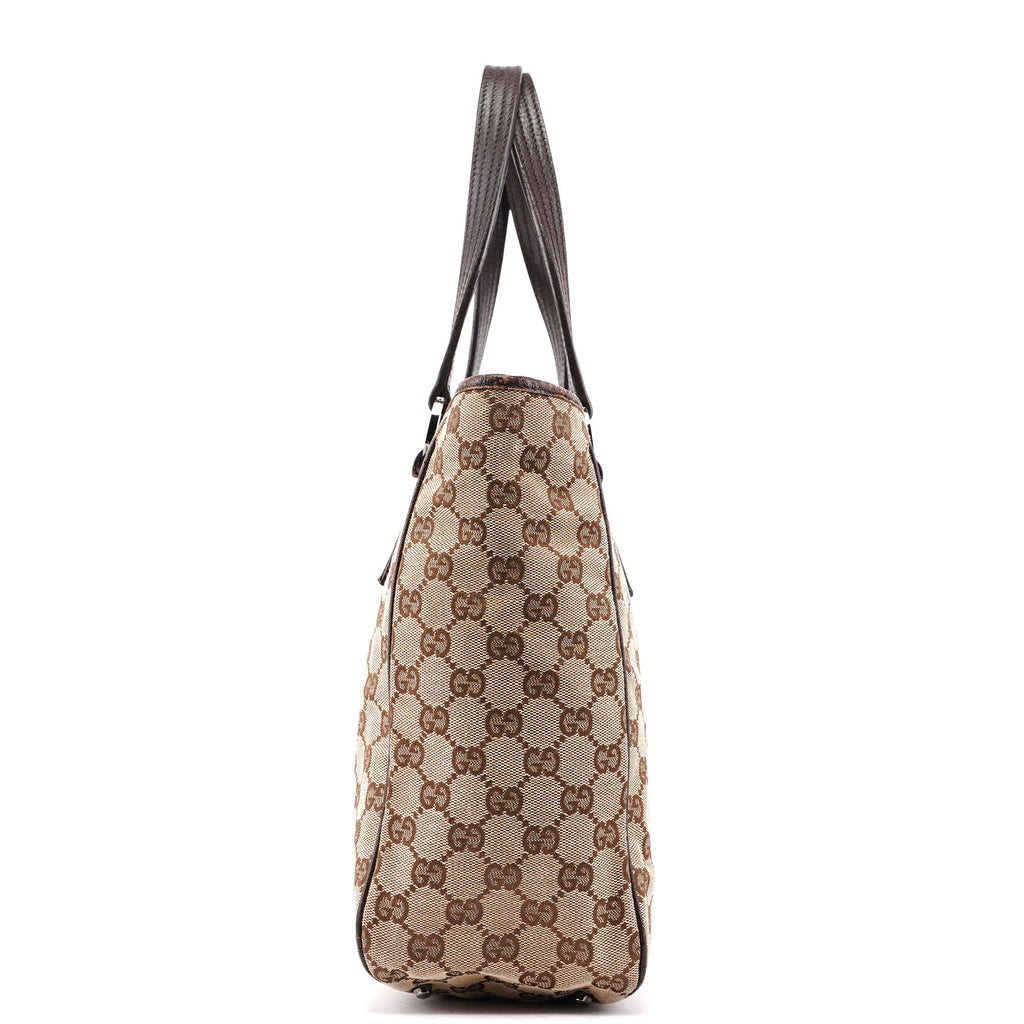 Beige Brown GG Tote Bag