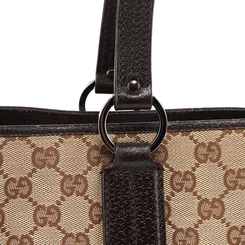 Beige Brown GG Tote Bag