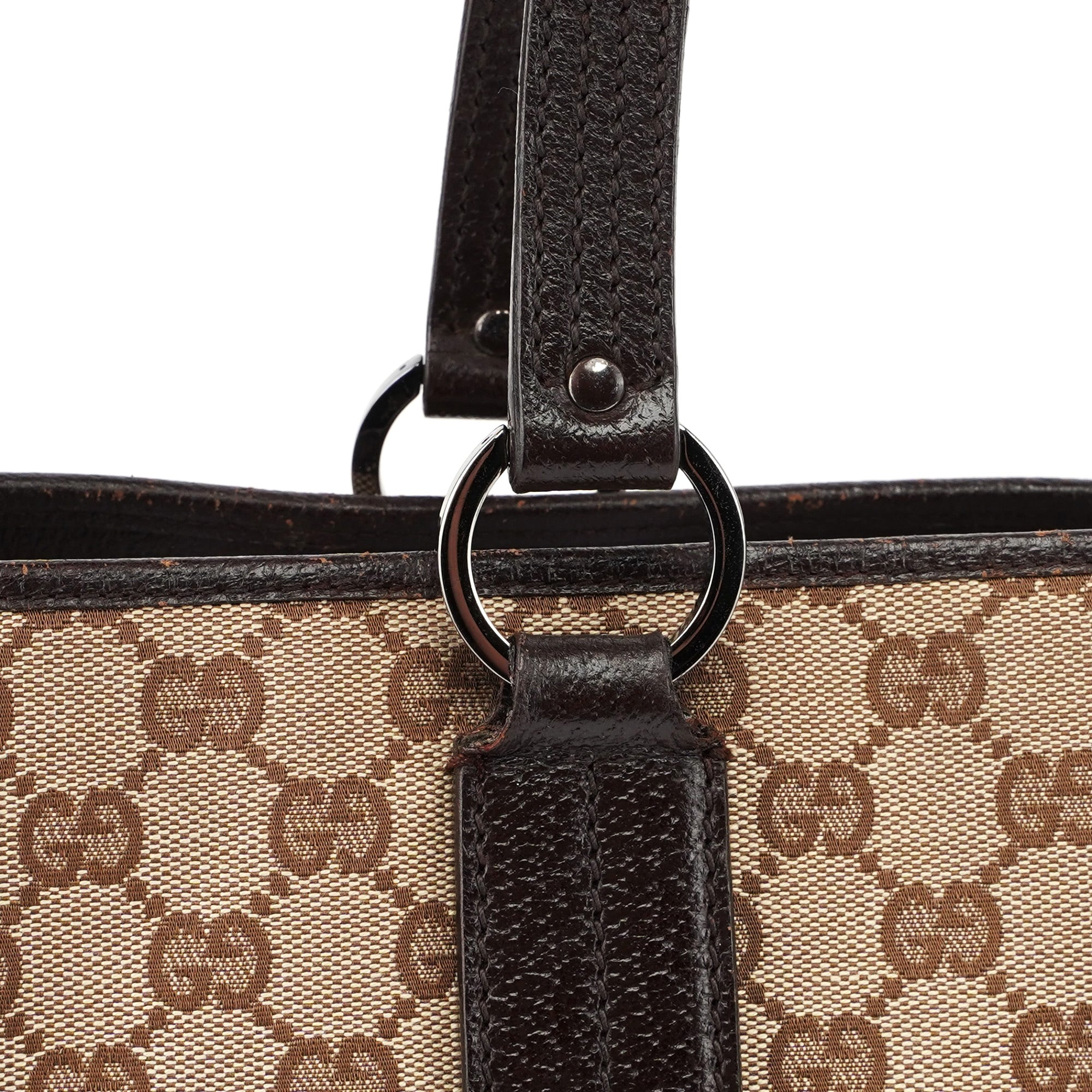 Beige Brown GG Tote Bag