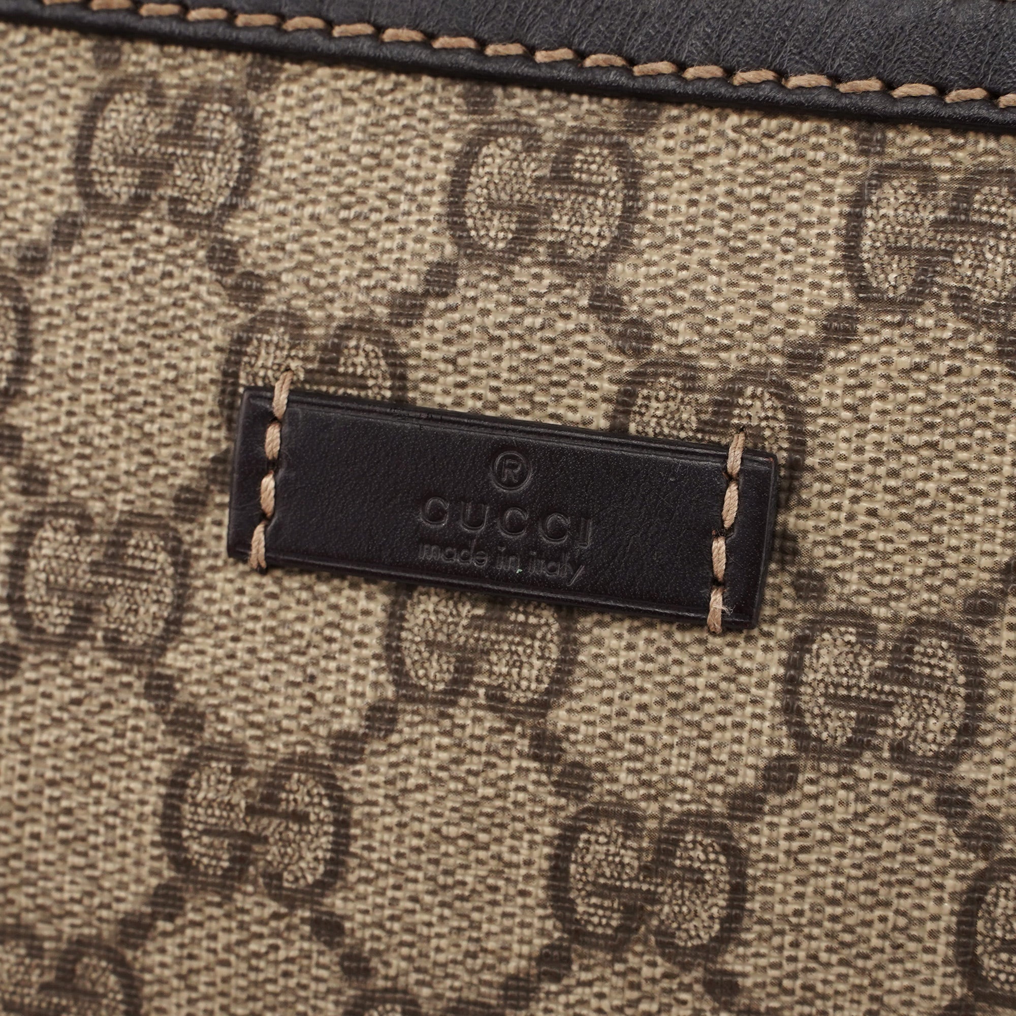 Beige Brown GG Waist Bag