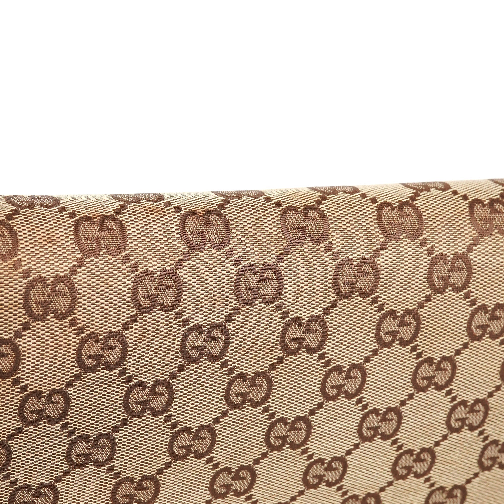 Beige Brown GG Wood Chain Shoulder Bag