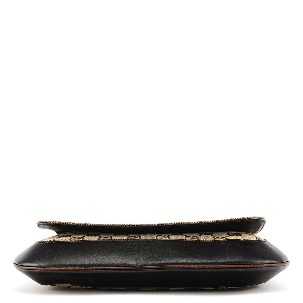 Beige Brown GG Wood Chain Shoulder Bag