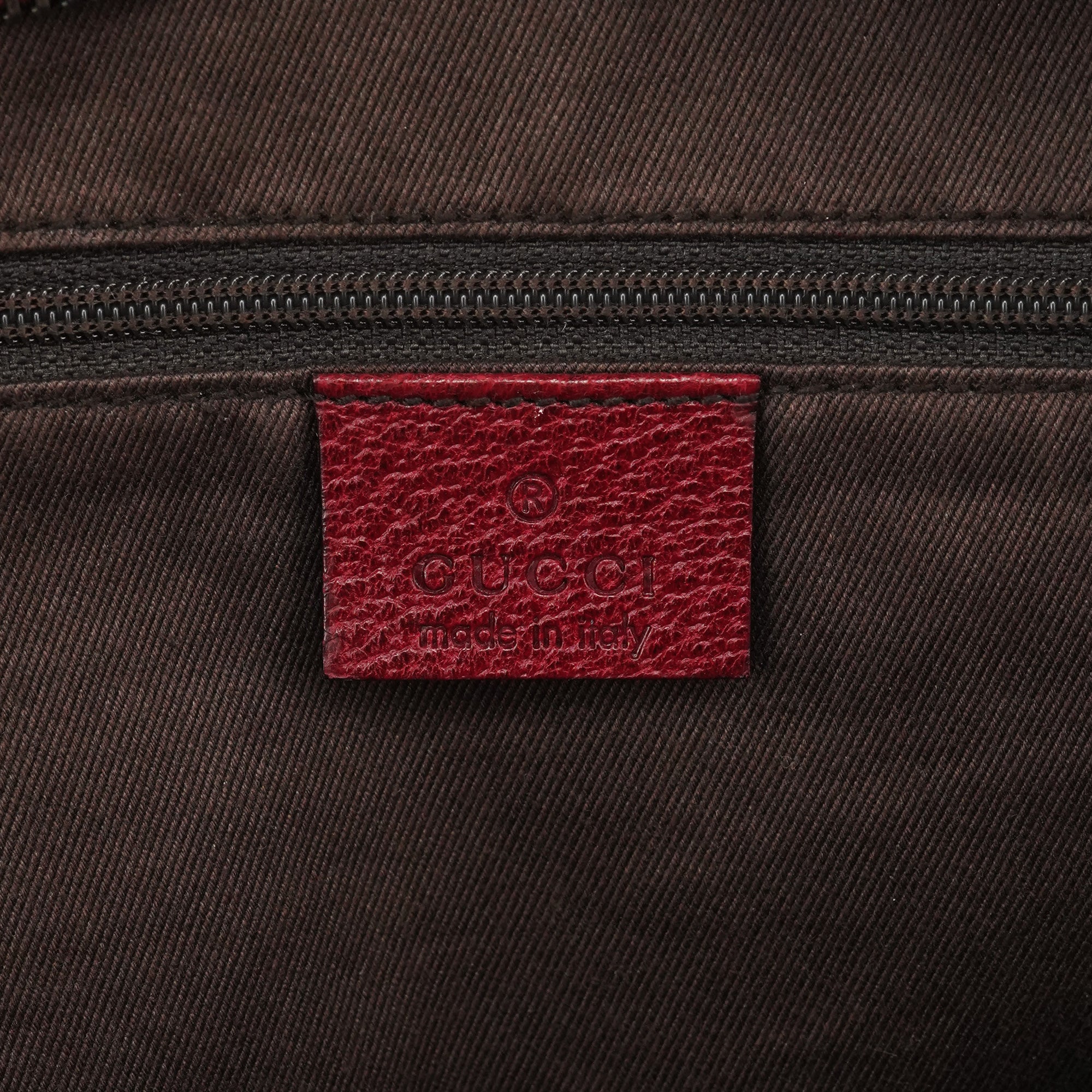 Beige Burgundy GG Tote Bag