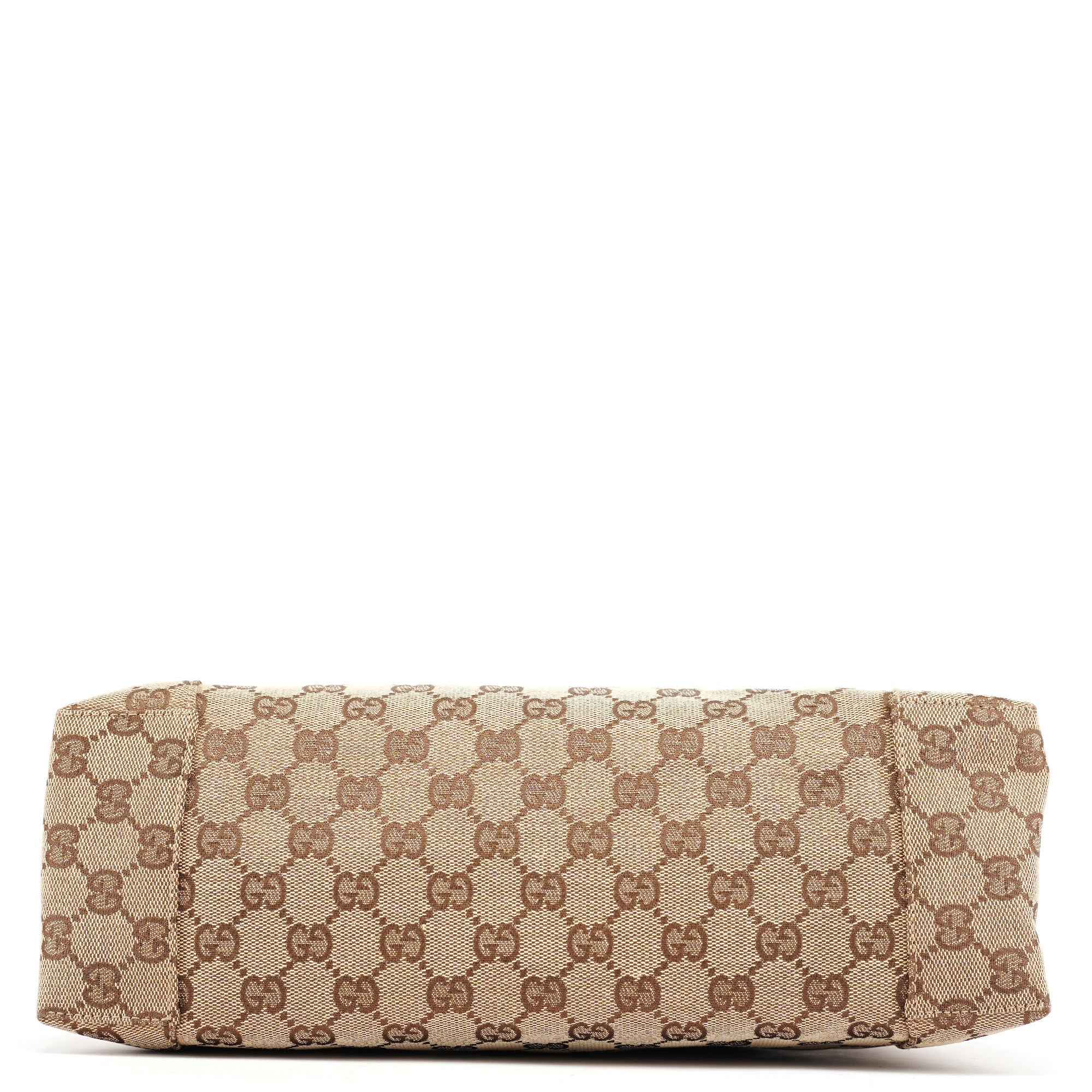 Beige Burgundy Leather GG Shoulder Bag