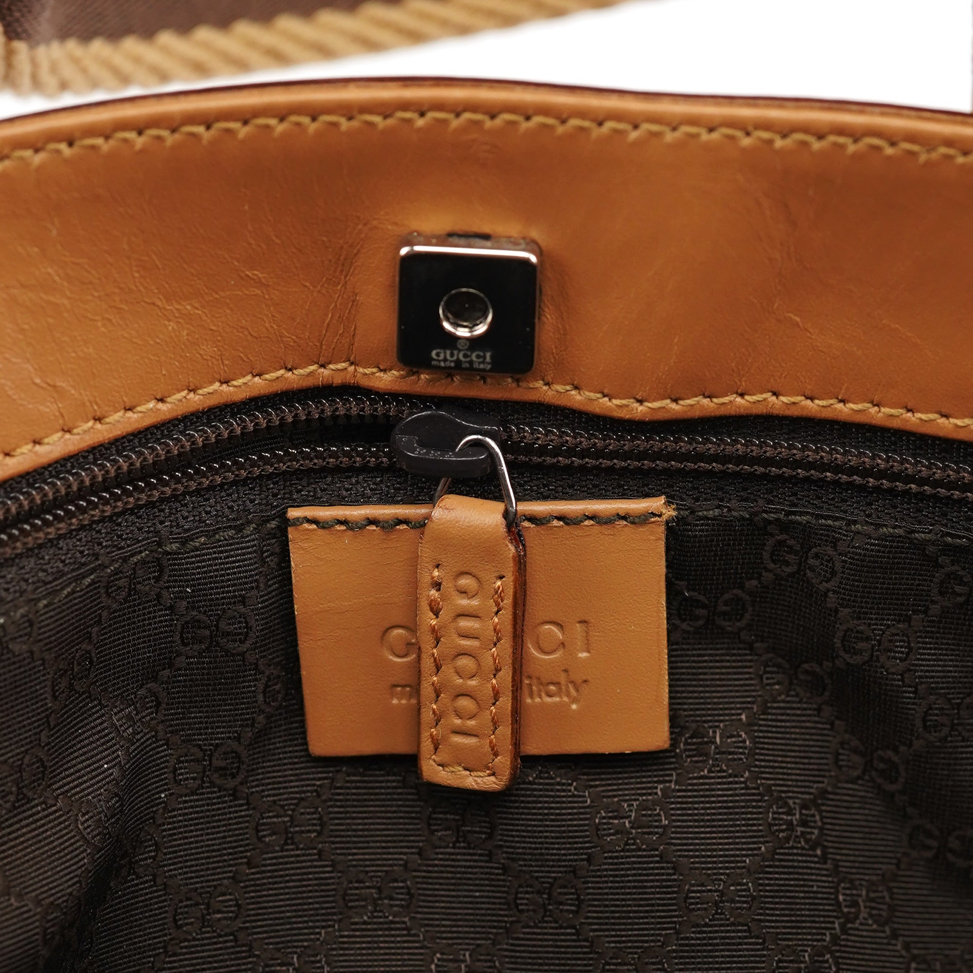 Beige Calfskin Tote Bag