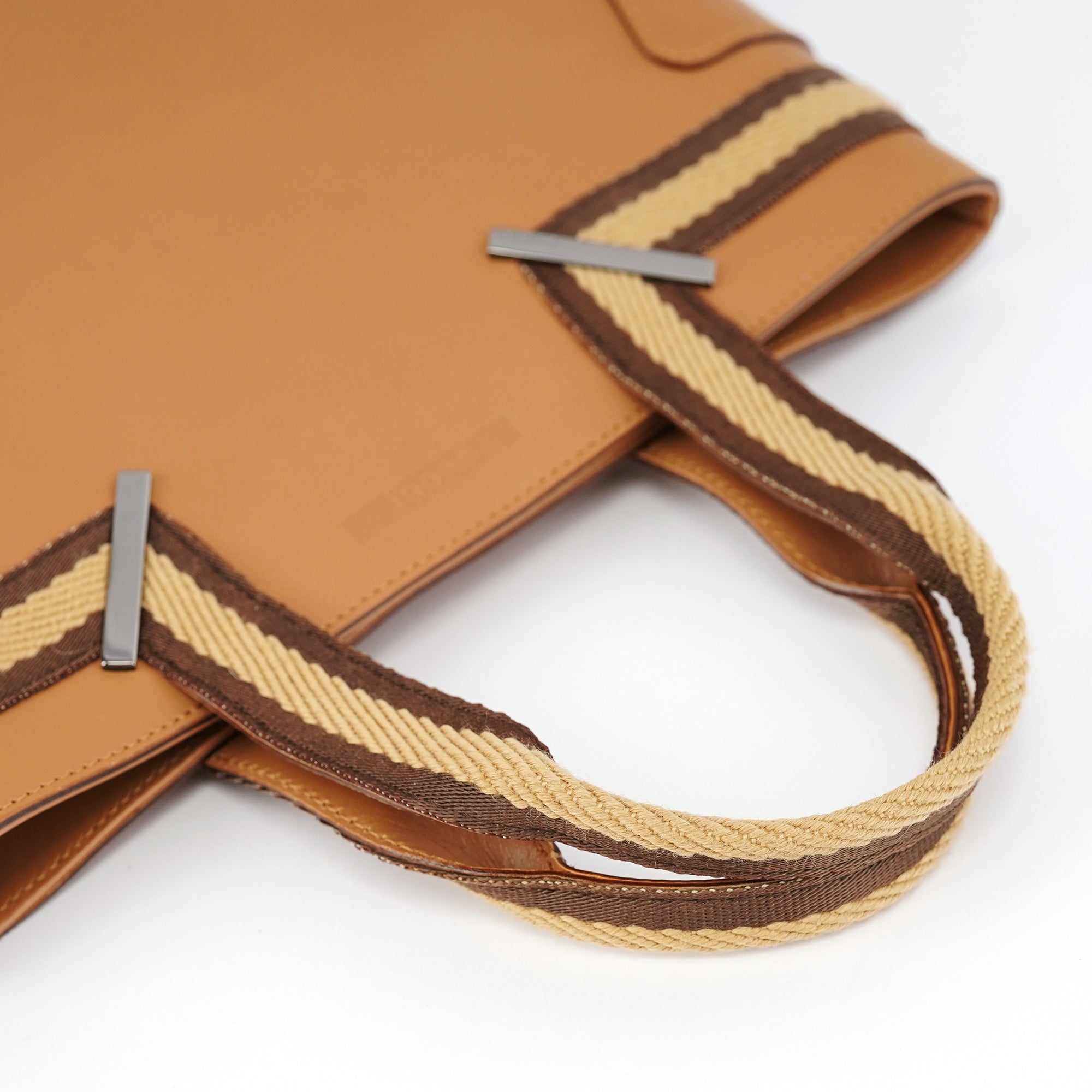 Beige Calfskin Tote Bag