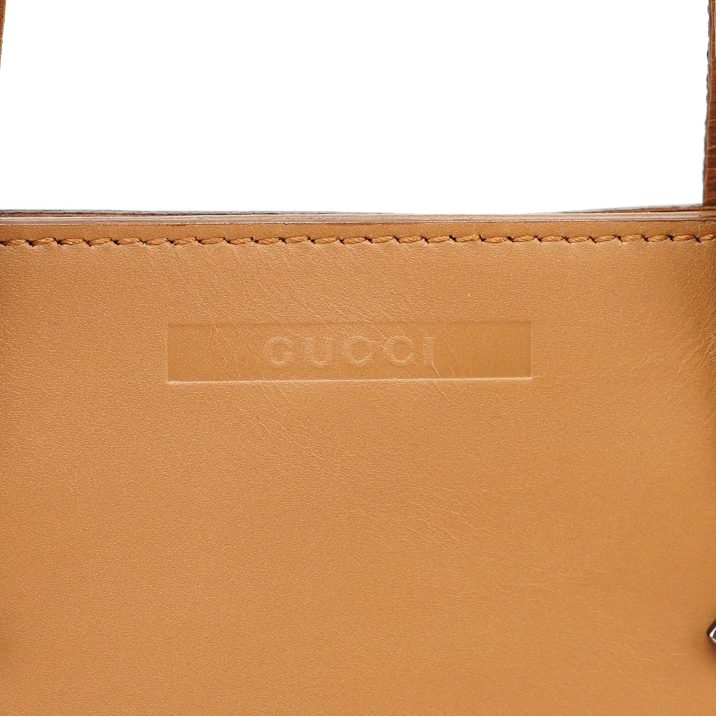 Beige Calfskin Tote Bag