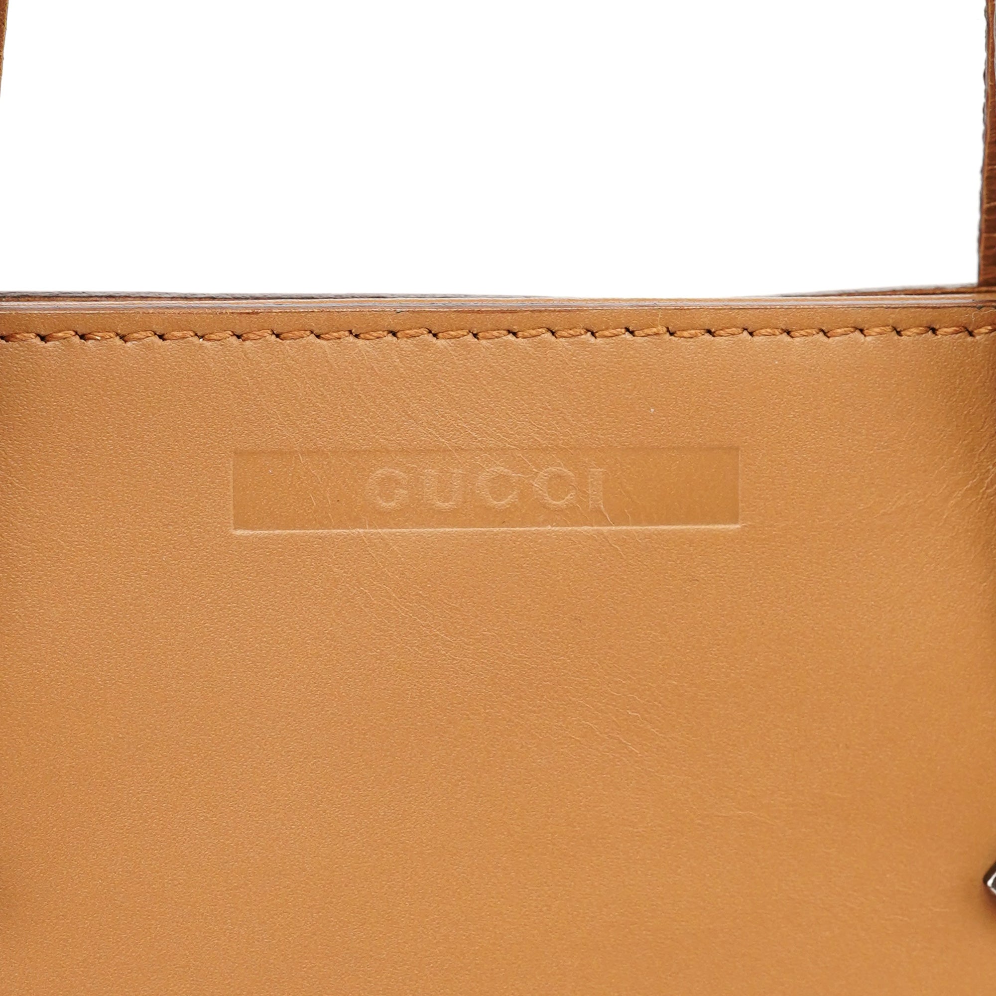 Beige Calfskin Tote Bag