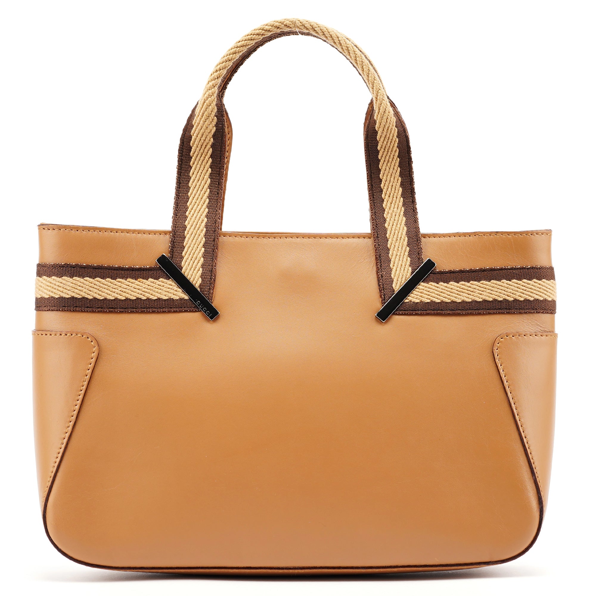 Beige Calfskin Tote Bag