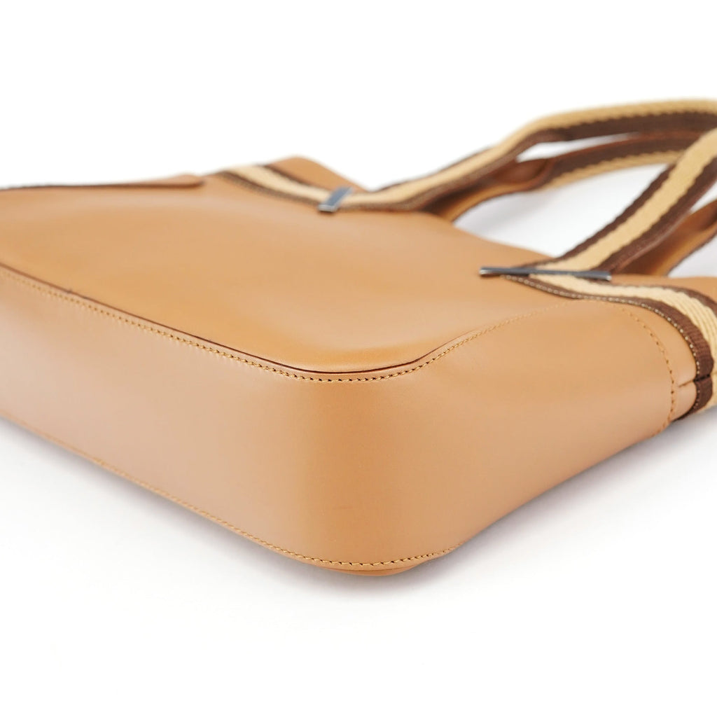 Beige Calfskin Tote Bag