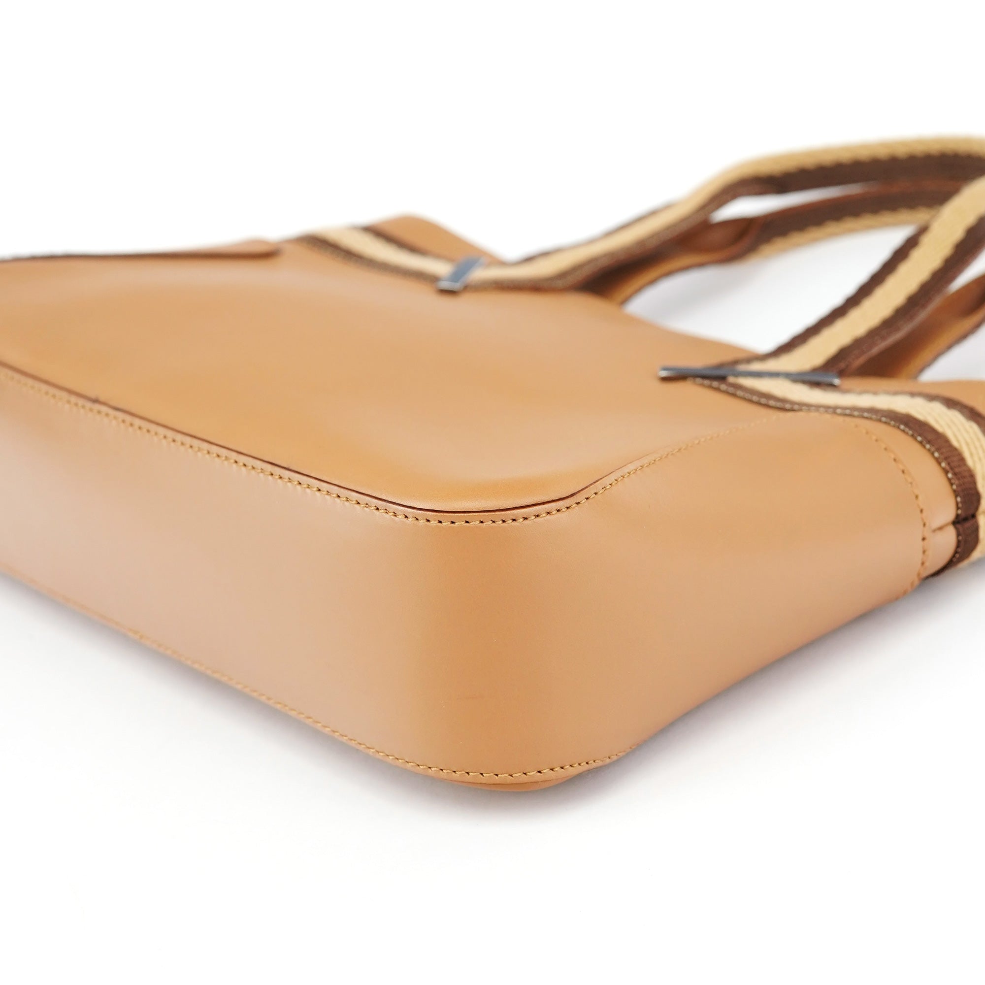 Beige Calfskin Tote Bag