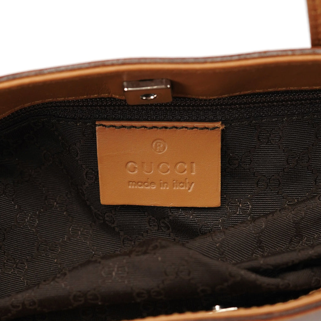 Beige Calfskin Tote Bag