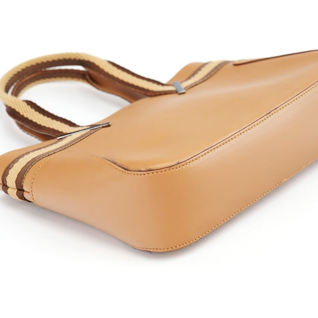 Beige Calfskin Tote Bag