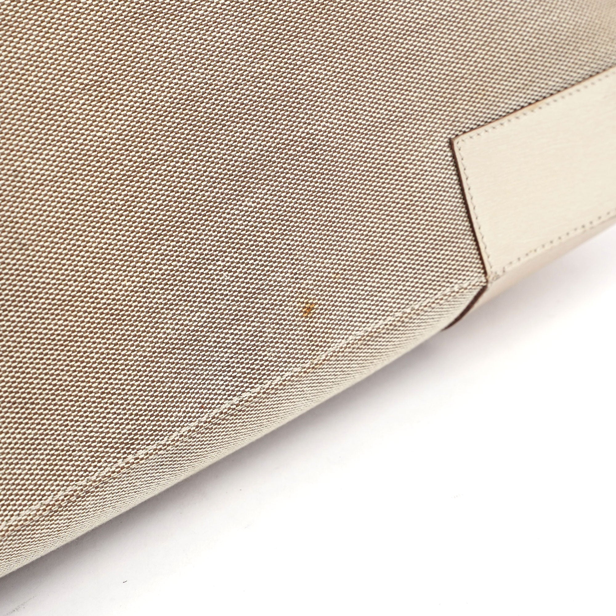 Beige Canvas G Tote