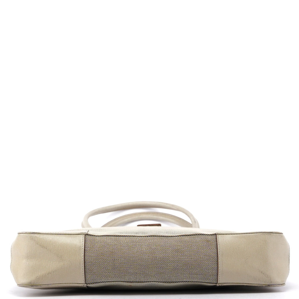 Beige Canvas G Tote