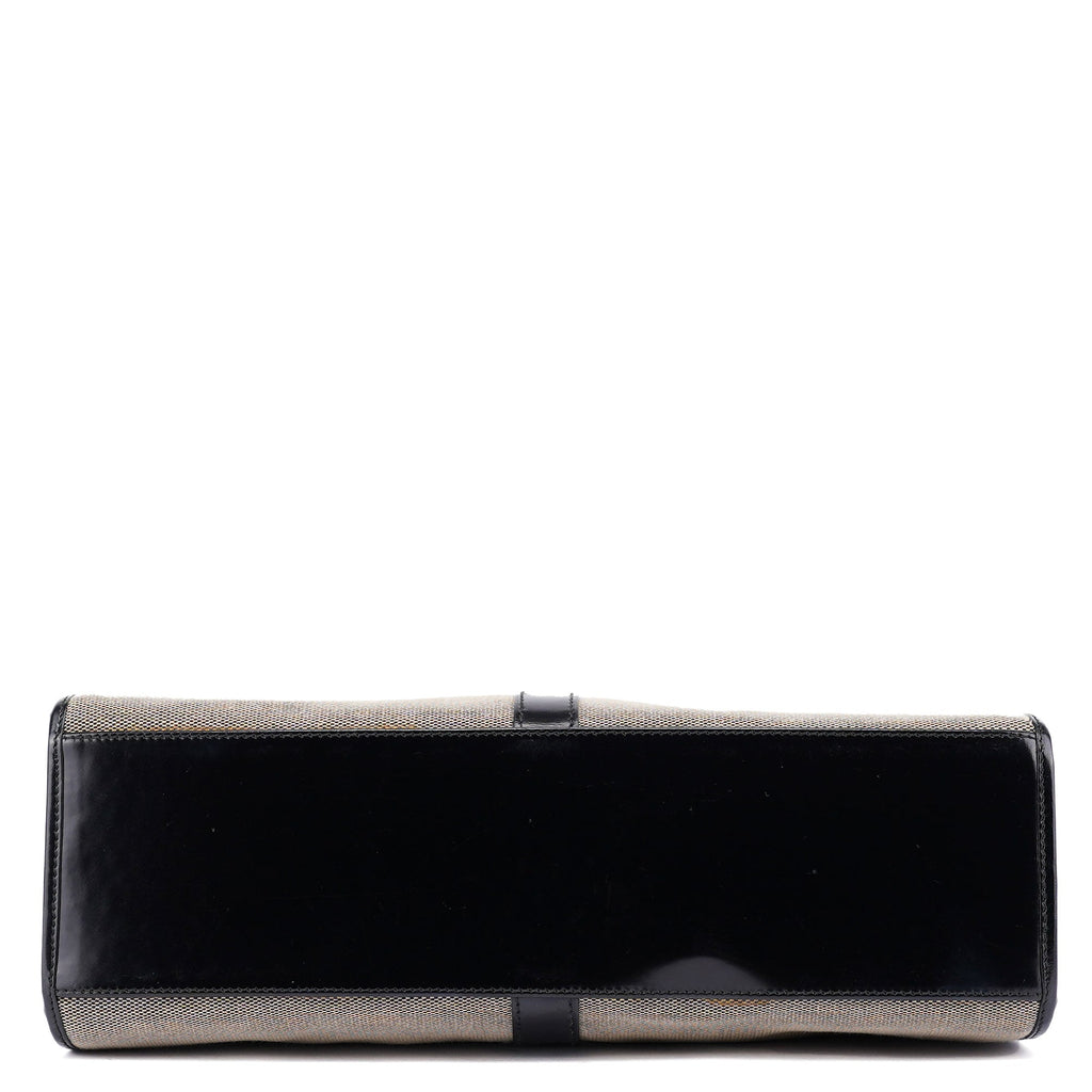 Beige Canvas Jackie Shoulder Bag