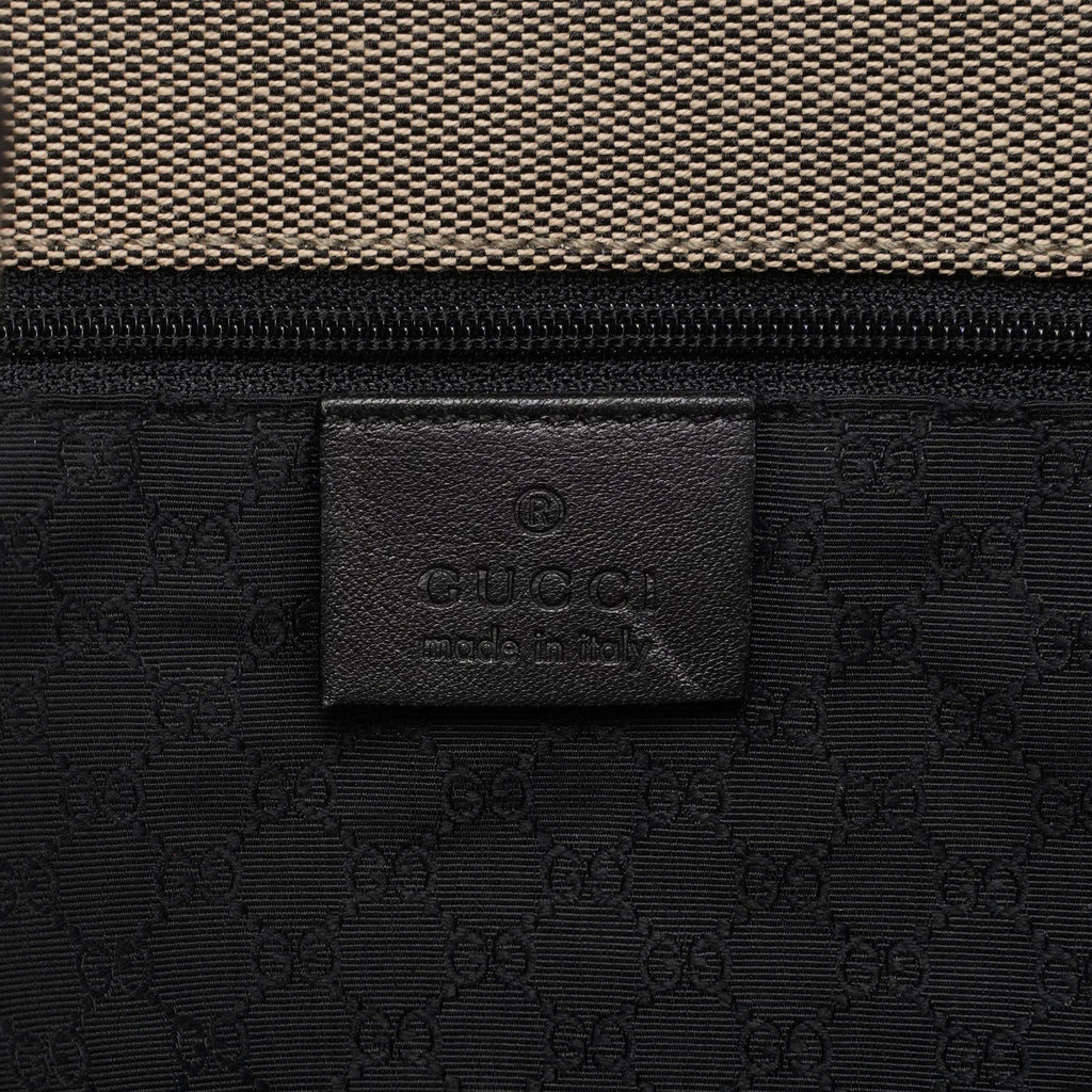 Beige Canvas Jackie Shoulder Bag